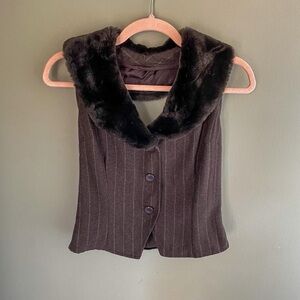 Y2k Vintage Pinstripe Vest